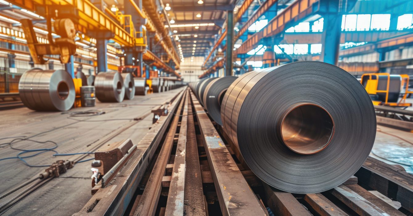 steel-rolls-warehouse-production-line-with-metal-workshop-industrial-building-background